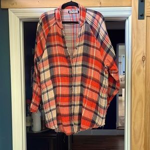 We the free button down plaid daydreamer. Brand new condition never worn